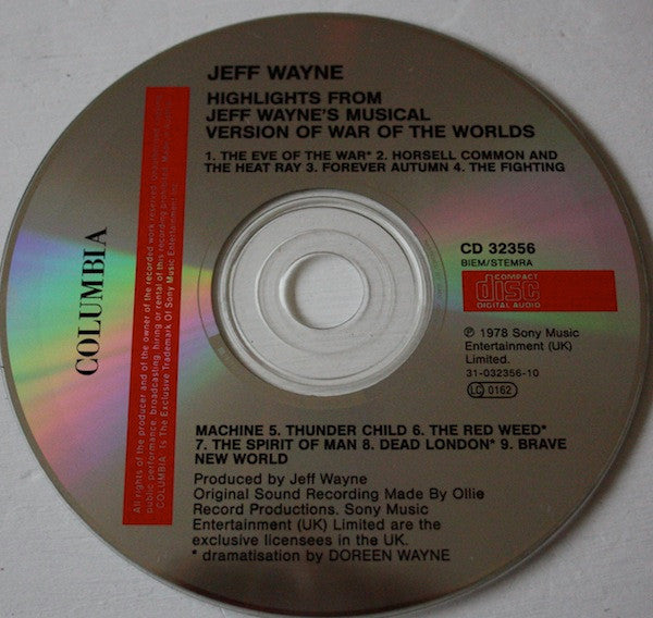 Jeff Wayne - Highlights From 's Musical Version Of The War Of The Wor image 8