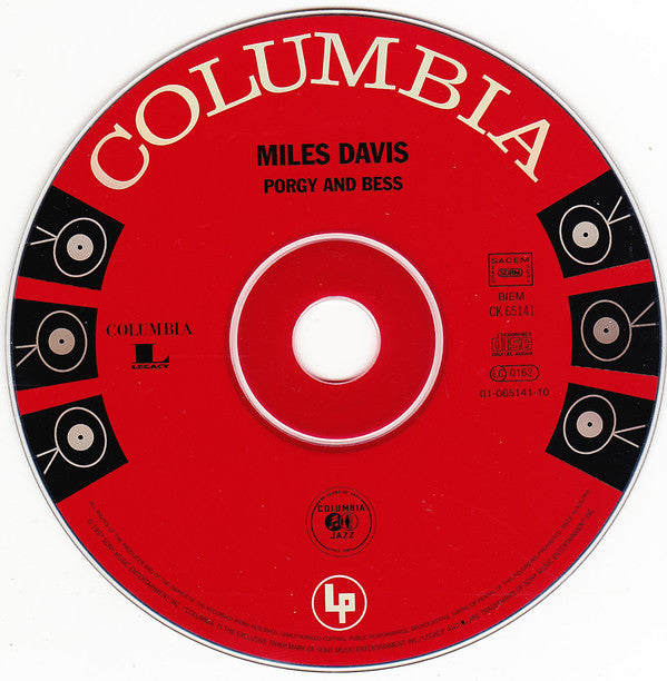 Miles Davis - Porgy And Bess - Used CD image 4
