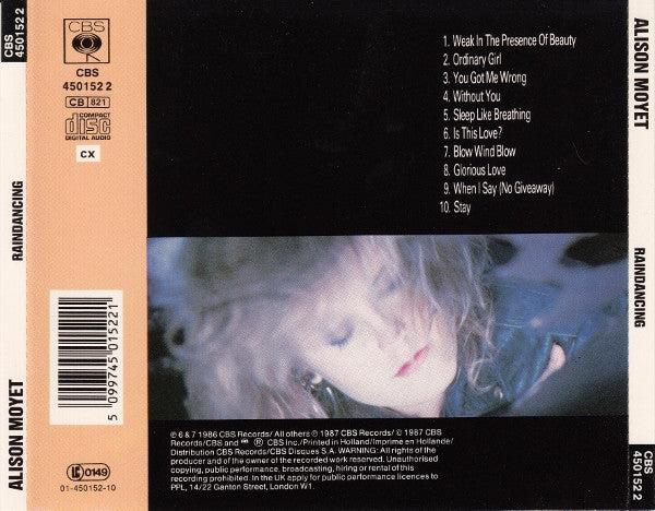 Alison Moyet - Raindancing - Used CD image 2