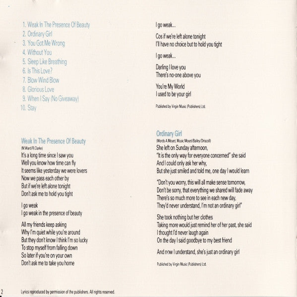 Alison Moyet - Raindancing - Used CD image 5