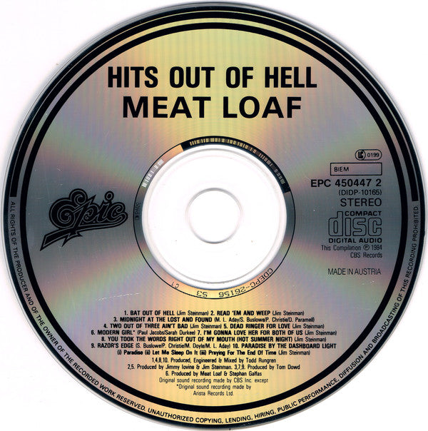 Meat Loaf - Hits Out Of Hell - Used CD image 6
