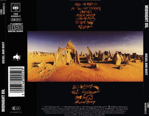 Midnight Oil - Diesel And Dust - CD image 8