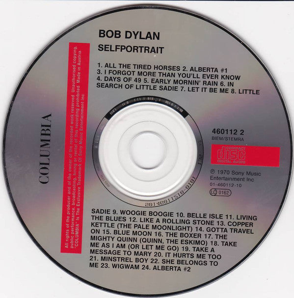 Bob Dylan - Selfportrait - CD image 5