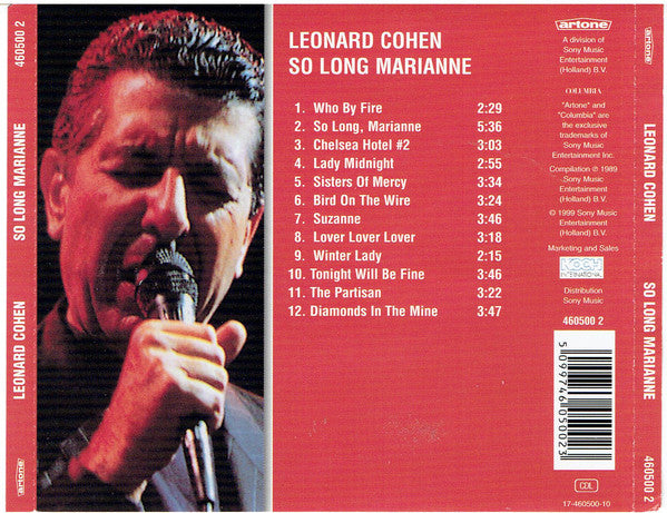 Leonard Cohen - So Long Marianne - Used CD image 7