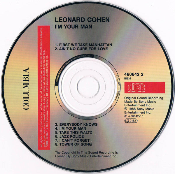 Leonard Cohen - I'm Your Man - CD image 3