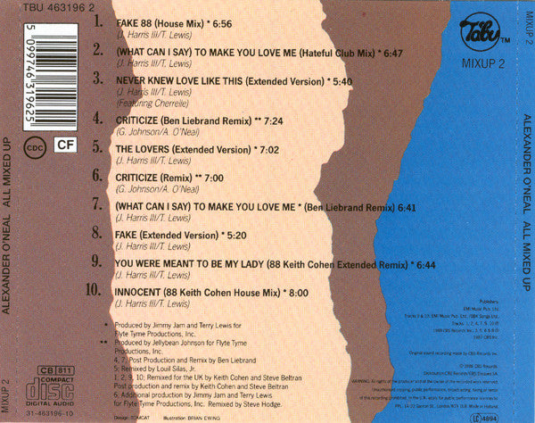 Alexander O'Neal - Hearsay All Mixed Up - Used CD image 3