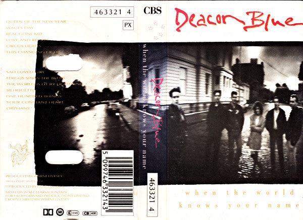 Deacon Blue - When The World Knows Your Name - Used Cassette image 2