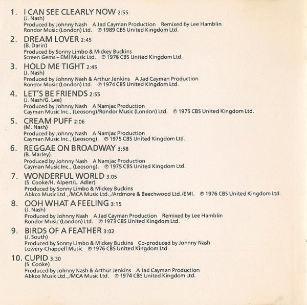 Johnny Nash - I Can See Clearly Now: 's Greatest Hits - CD image 7