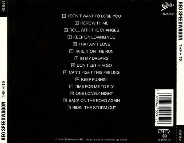Reo Speedwagon - Hits - CD image 5