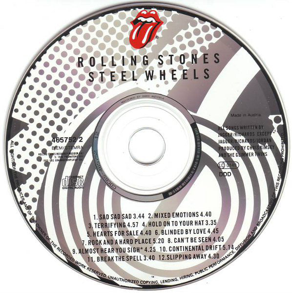 Rolling Stones - Steel Wheels - Used CD image 3