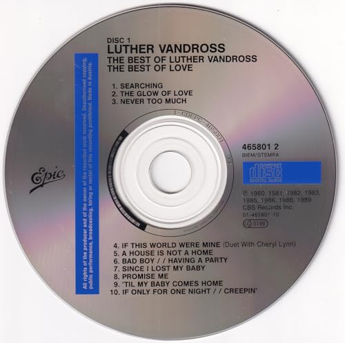 Luther Vandross - Best Of  The Best Of Love - Used CD image 3