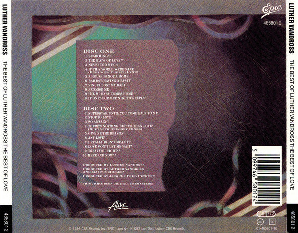 Luther Vandross - Best Of  The Best Of Love - Used CD image 6