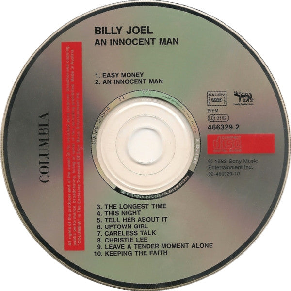 Billy Joel - An Innocent Man - Used CD image 3