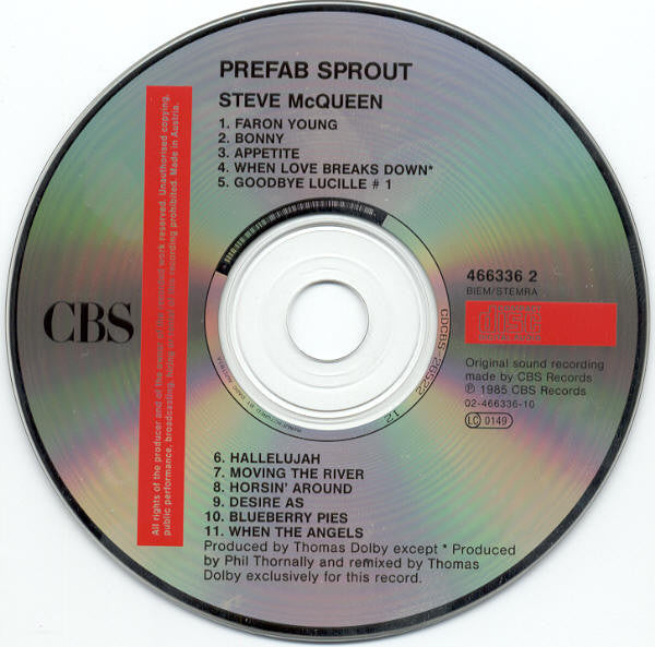 Prefab Sprout - Steve McQueen - CD image 4