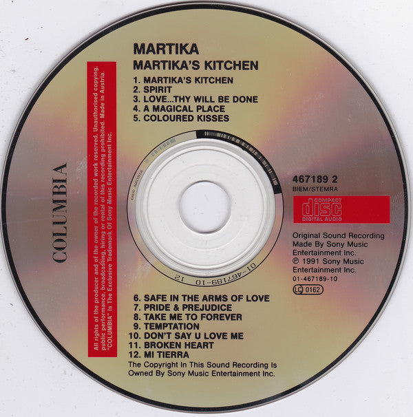 Martika - 's Kitchen - Used CD image 3