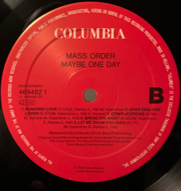 Mass Order - Maybe One Day - Used Vinyl Record image 3