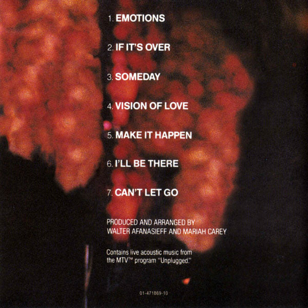 Mariah Carey - MTV Unplugged EP - Used CD image 4