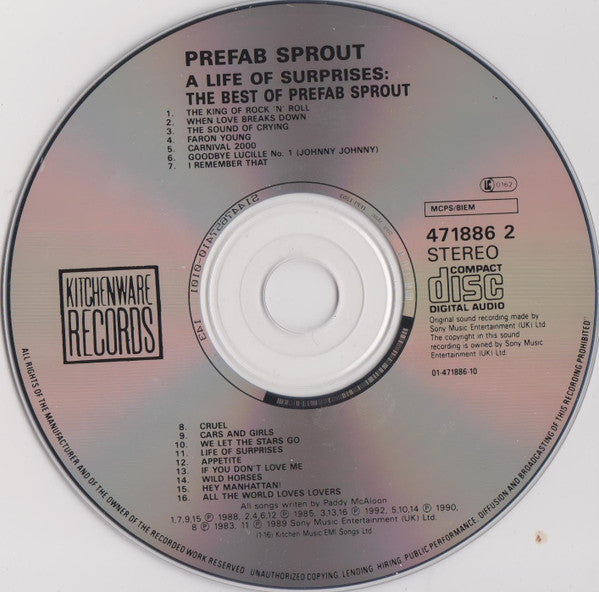 Prefab Sprout - Best Of : A Life Of Surprises - CD image 3