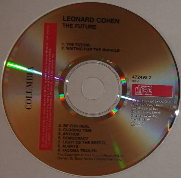 Leonard Cohen - Future - CD image 3