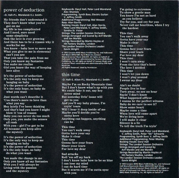 Daryl Hall - Soul Alone - Used CD image 3