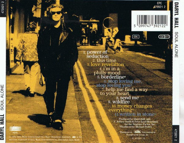 Daryl Hall - Soul Alone - Used CD image 7