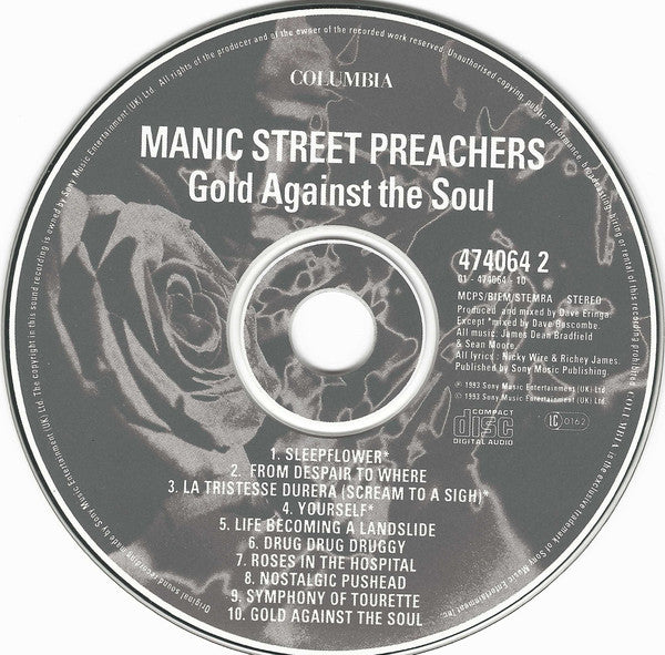 Manic Street Preache - Gold Against The Soul - Used CD image 3