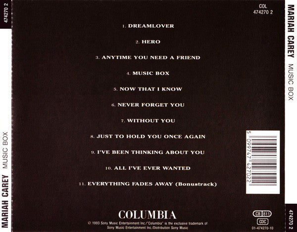 Mariah Carey - Music Box - Used CD image 5