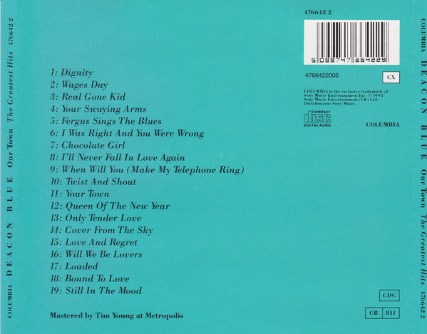 Deacon Blue - Our Town - The Greatest Hits - CD image 3