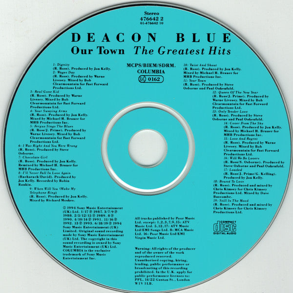 Deacon Blue - Our Town - The Greatest Hits - CD image 6