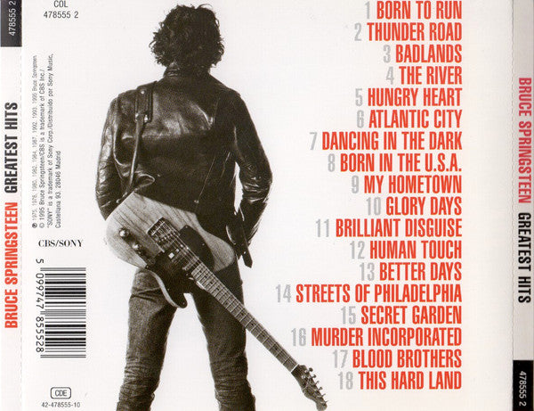 Bruce Springsteen - Greatest Hits - CD image 2