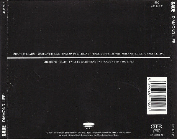 Sade - Diamond Life - Used CD image 2