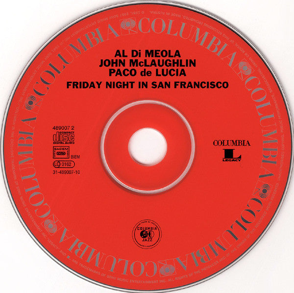 John McLaughlin - Friday Night In San Francisco - CD image 3