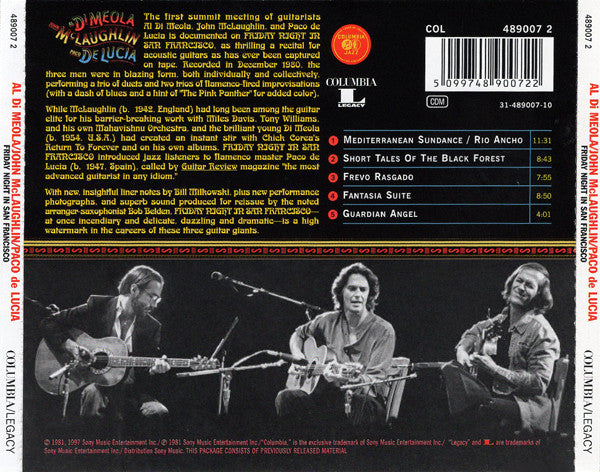 John McLaughlin - Friday Night In San Francisco - CD image 8