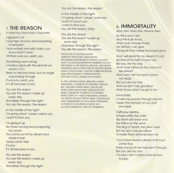 Celine Dion - Let's Talk About Love - CD image 5