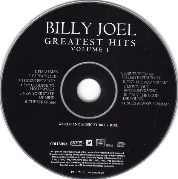 Billy Joel - Greatest Hits Volume I & Volume II - CD image 11