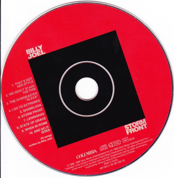 Billy Joel - Storm Front - CD image 5