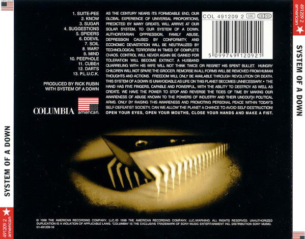 System Of A Down - CD image 2