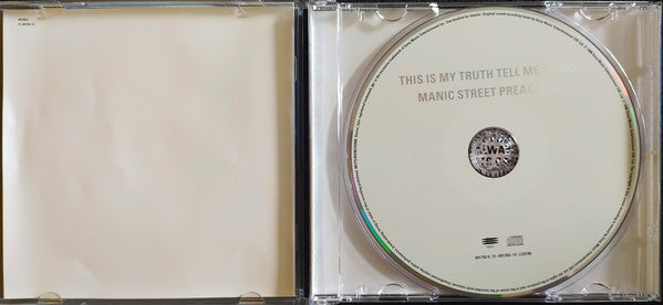Manic Street Preache - This Is My Truth Tell Me Yours - Used CD image 3