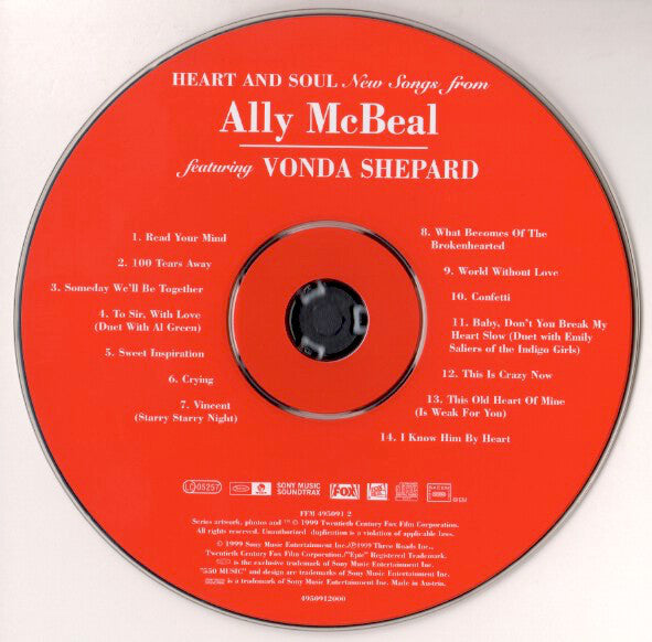 Vonda Shepard - Heart And Soul (New Songs From Ally McBeal) - Used CD image 8