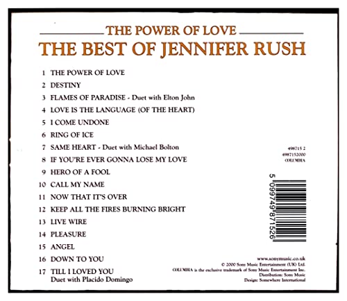 Jennifer Rush - Power Of Love - The Best Of - CD image 2