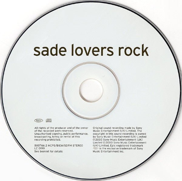 Sade - Lovers Rock - CD image 3