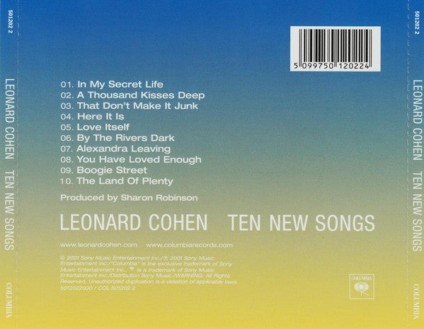 Leonard Cohen - Ten New Songs - CD image 2