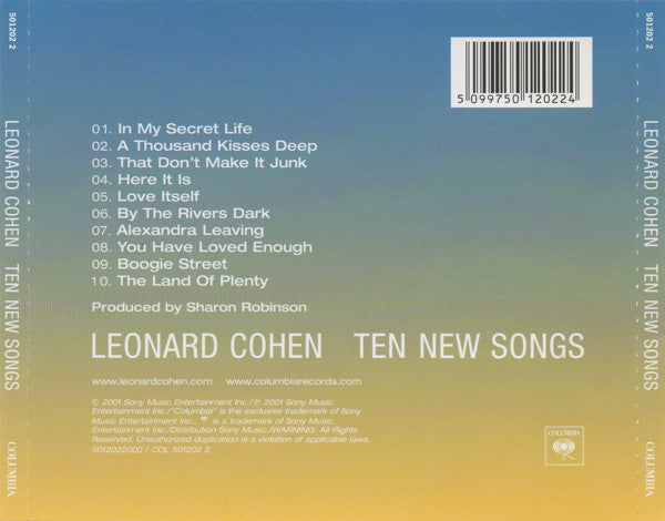 Leonard Cohen - Ten New Songs - CD image 8