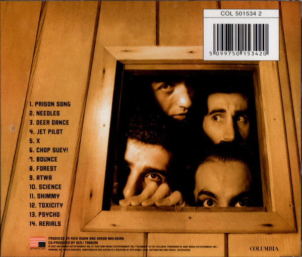 System Of A Down - Toxicity - CD image 2