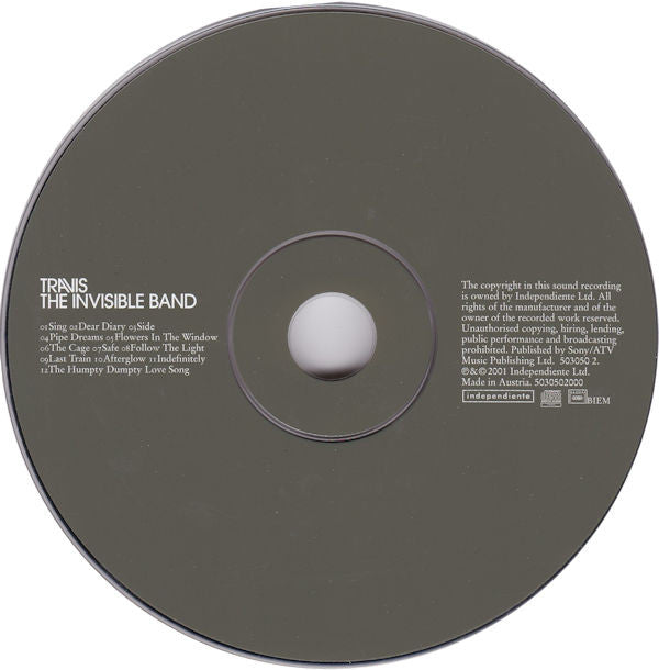 Travis - Invisible Band - Used CD image 3