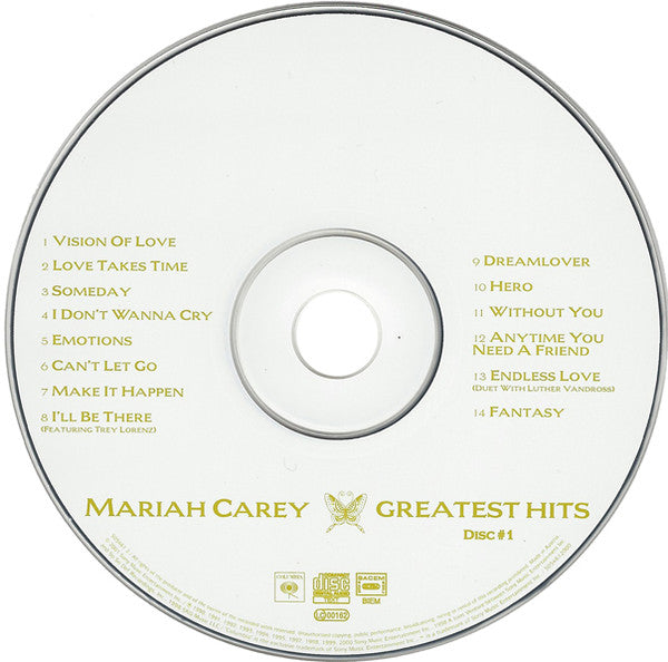 Mariah Carey - Greatest Hits - CD image 1