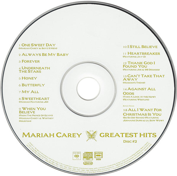 Mariah Carey - Greatest Hits - CD image 3