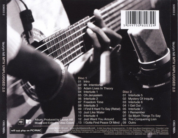Lauryn Hill - MTV Unplugged 2.0 - CD image 2