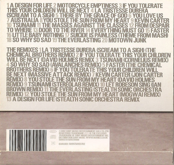 Manic Street Preache - Forever Delayed - The Greatest Hits - Used CD image 4