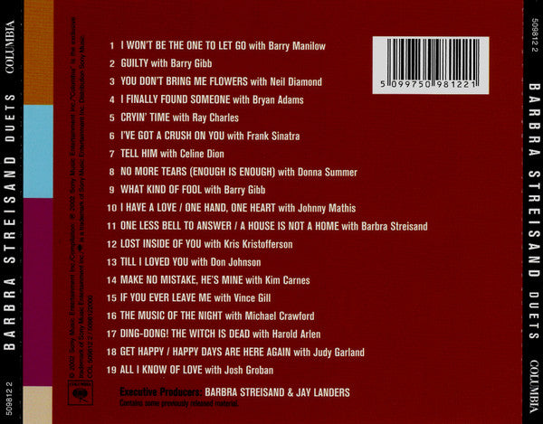 Barbra Streisand - Duets - CD image 2